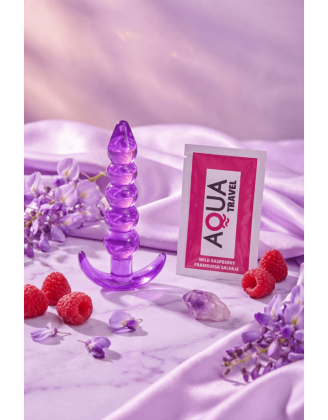 Plug Anal Jelly 5 Boules Pocket Pleasure + 1 dosette lubrifiant