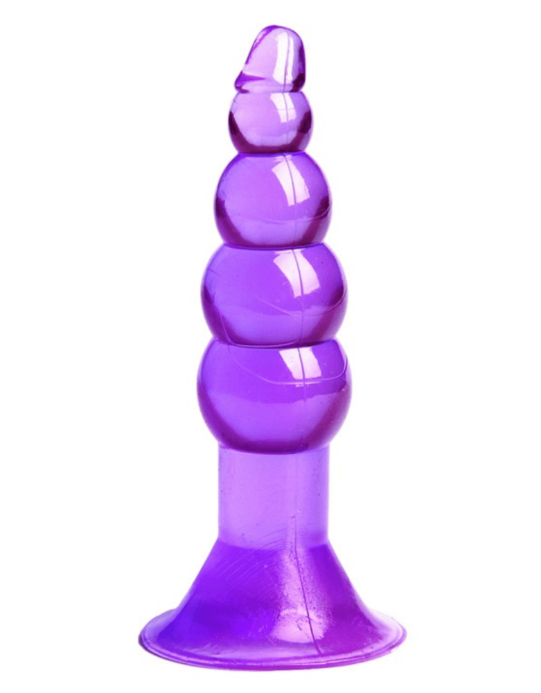 Plug Anal Ventouse Boules Jelly 11 cm Pocket Pleasure 1 dosette lubrifiant