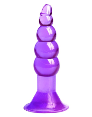 Plug Anal Ventouse Boules Jelly 11 cm Pocket Pleasure 1 dosette lubrifiant