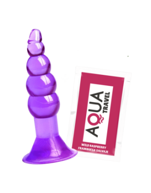 Plug Anal Ventouse Boules Jelly 11 cm Pocket Pleasure 1 dosette lubrifiant