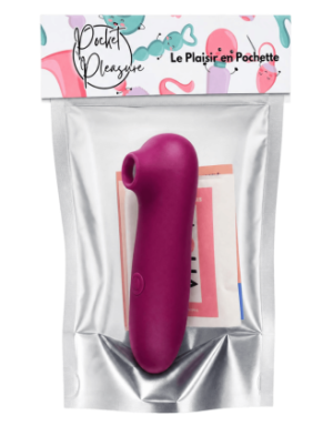 Stimulateur Clitoridien Sans Contact Violet + 1 dosette de lubrifiant — Pocket Pleasure