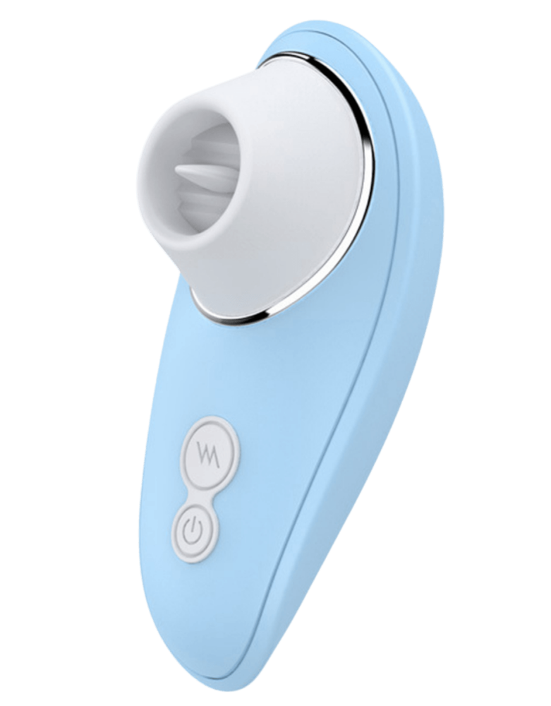 Stimulateur Clitoridien à Langue Bleu + 1 dosette de lubrifiant — Pocket Pleasure