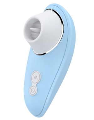 Stimulateur Clitoridien à Langue Bleu + 1 dosette de lubrifiant — Pocket Pleasure