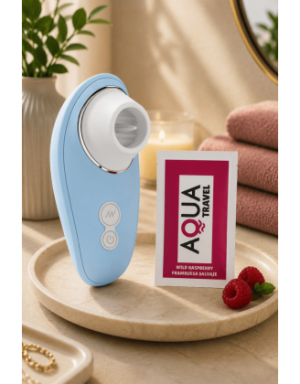 Stimulateur Clitoridien à Langue Bleu + 1 dosette de lubrifiant — Pocket Pleasure