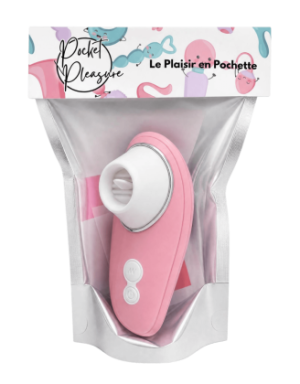 Stimulateur Clitoridien à Langue Rose + 1 dosette de lubrifiant — Pocket Pleasure