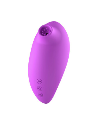 2en1 Stimulateur clitoridien à picots par aspiration avec son œuf vibrant à distance violet