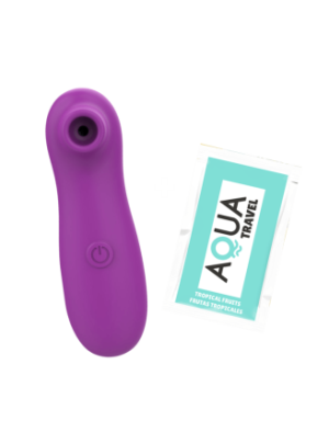 Stimulateur Clitoridien Vibrant Sans Contact Violet + 1 dosette de lubrifiant — Pocket Pleasure