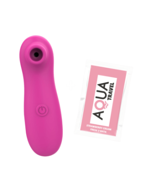 Stimulateur Clitoridien Vibrant Sans Contact Rose + 1 dosette de lubrifiant — Pocket Pleasure