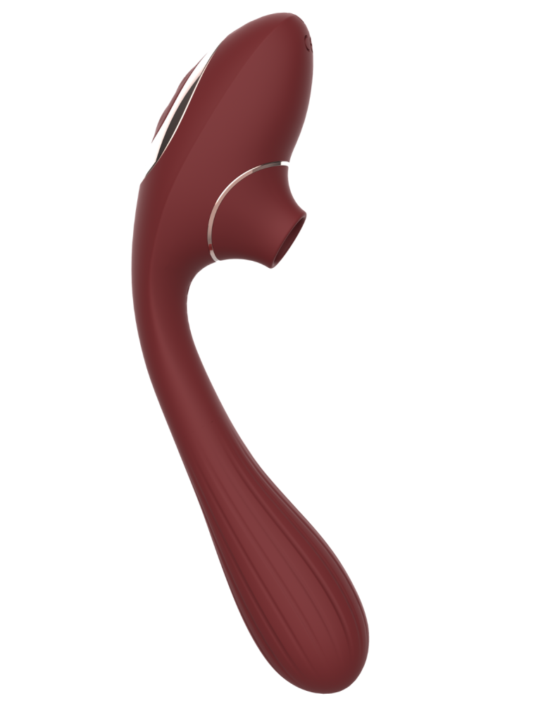 Stimulateur Clitoridien & Vibromasseur Point G 2-en-1 DINA Bordeaux
