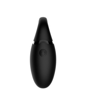 Œuf vibrant noir avec languette à picot pour stimuler le clitoris