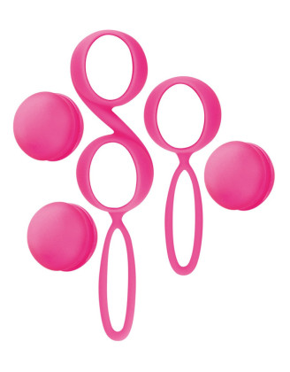Set de boules de Geisha roses à billes amovibles