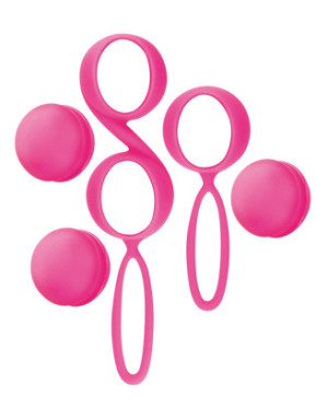 Set de boules de Geisha roses à billes amovibles