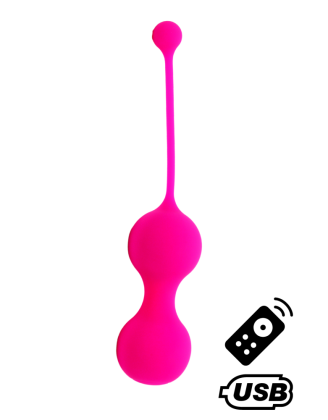 MINA Rose, Boules de Geisha en silicone médical USB avec télécommande