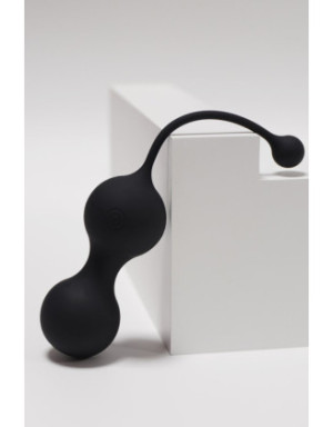 MINA Noir, Boules de Geisha en silicone médical USB avec télécommande