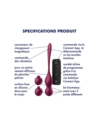 Boules de geisha vibrantes Satisfyer Love Birds Vary