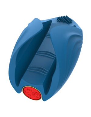Masturbateur vibrant bleu en silicone, USB MILO