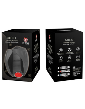 Masturbateur vibrant bleu en silicone, USB MILO