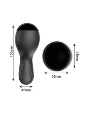 Masturbateur noir USB, 10 modes de vibration