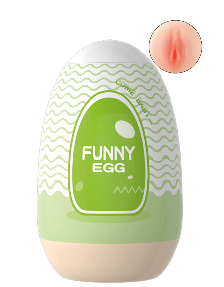 Gaine Masturbatrice Réutilisable FUNNY EGG – Design Réaliste Vagin lèvres fines
