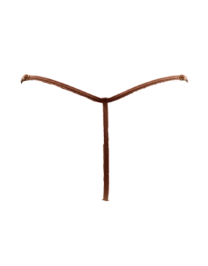 String en dentelle taupe ouvert avec chaînes dorées