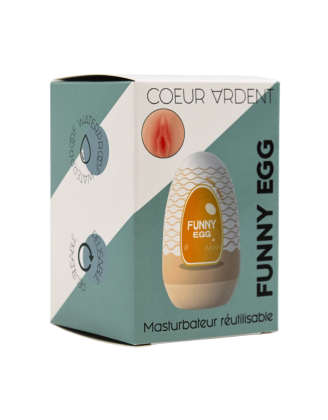 Gaine Masturbatrice Réutilisable FUNNY EGG – Design Réaliste Vagin lèvres moyennes