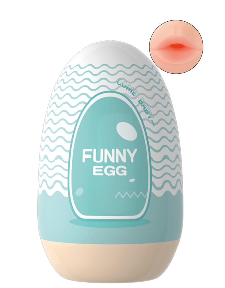 Gaine Masturbatrice Réutilisable FUNNY EGG – Design Réaliste Bouche