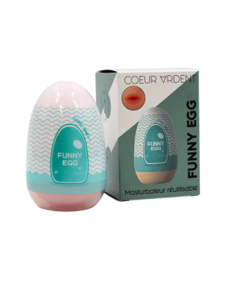 Gaine Masturbatrice Réutilisable FUNNY EGG – Design Réaliste Bouche