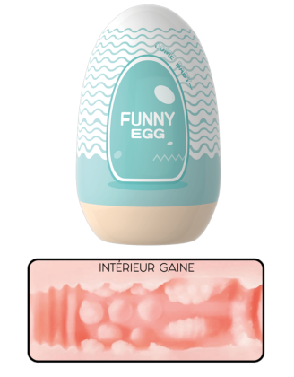 Gaine Masturbatrice Réutilisable FUNNY EGG – Design Réaliste Bouche