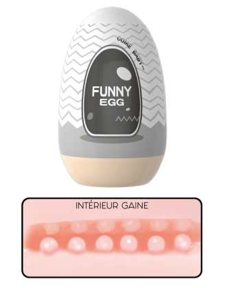 Gaine Masturbatrice Réutilisable FUNNY EGG – Design Réaliste Anus