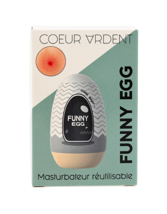 Gaine Masturbatrice Réutilisable FUNNY EGG – Design Réaliste Anus