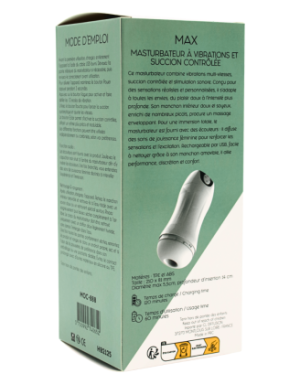 MAX – Masturbateur à Vibrations & Succion Contrôlée USB