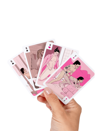 Jeu de 54 cartes illustrées positions érotiques Civilisexations