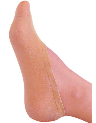 Bas chaussettes couvre pieds chair