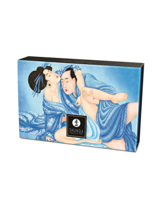 Mini Coffret poudre corporelle noix de coco et plumeau assorti