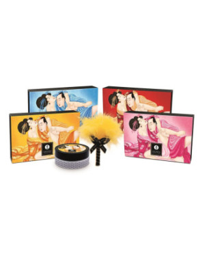 Mini Coffret poudre corporelle noix de coco et plumeau assorti