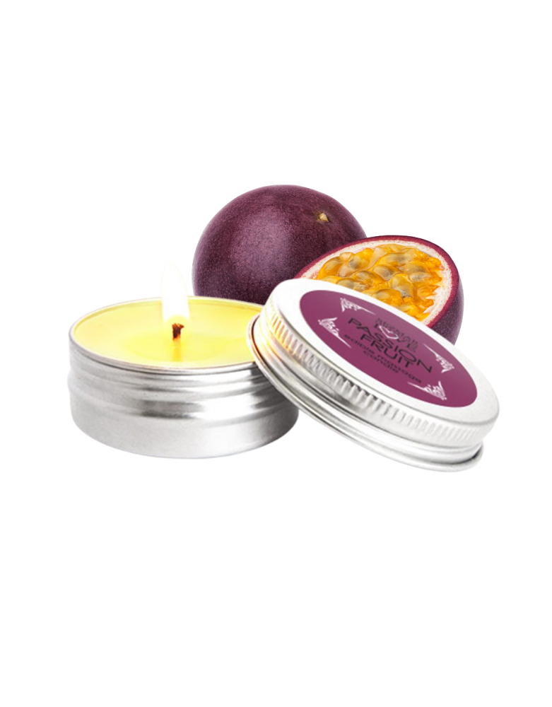 Mini Bougie de massage fruit de la passion 30ml 100% naturelle