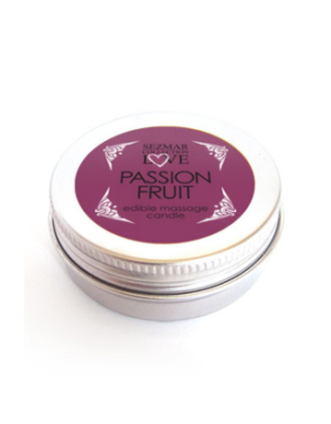 Mini Bougie de massage fruit de la passion 30ml 100% naturelle