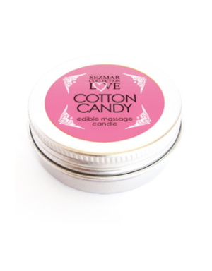 Mini Bougie de massage barbe à papa 30 ml 100% naturelle