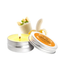Mini Bougie de massage milshake banane 30ml 100% naturelle
