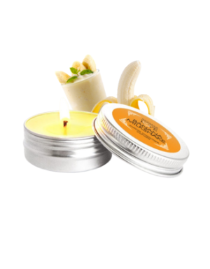 Mini Bougie de massage milshake banane 30ml 100% naturelle