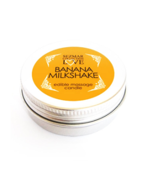 Mini Bougie de massage milshake banane 30ml 100% naturelle