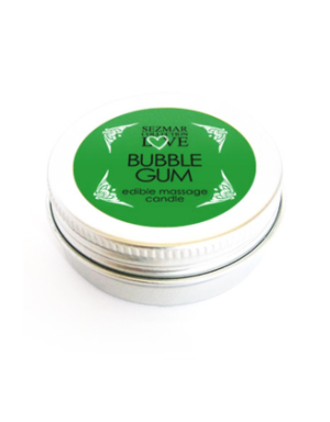 Mini Bougie de massage Bubble Gum 30ml 100% naturelle