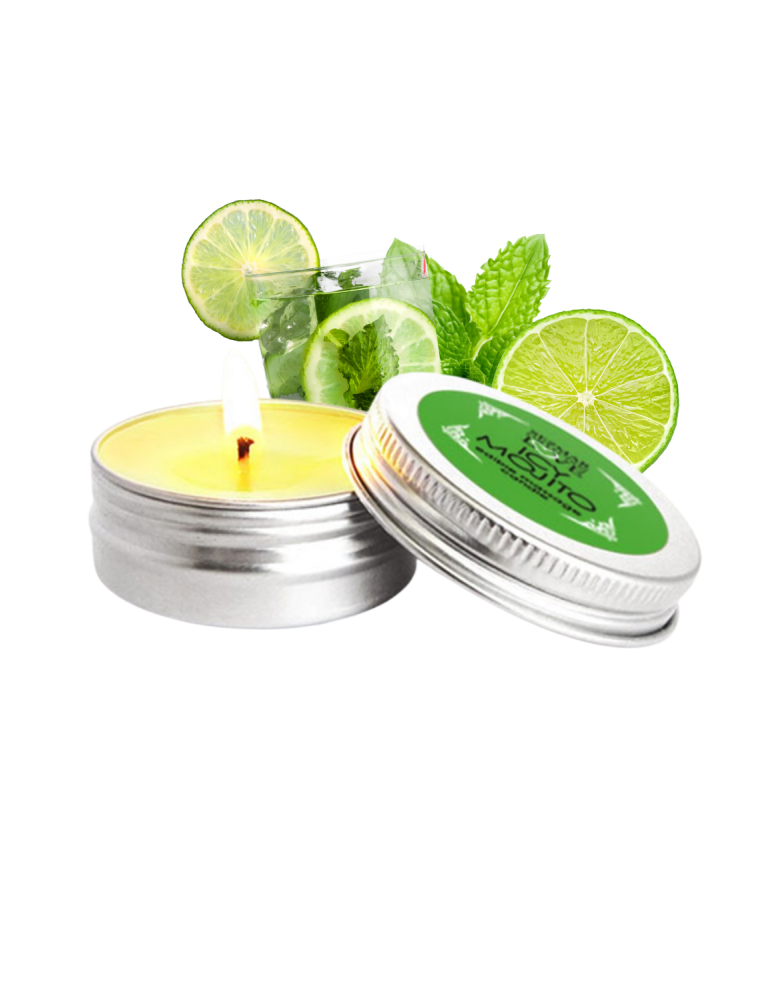 Mini Bougie de massage mojito 30ml 100% naturelle