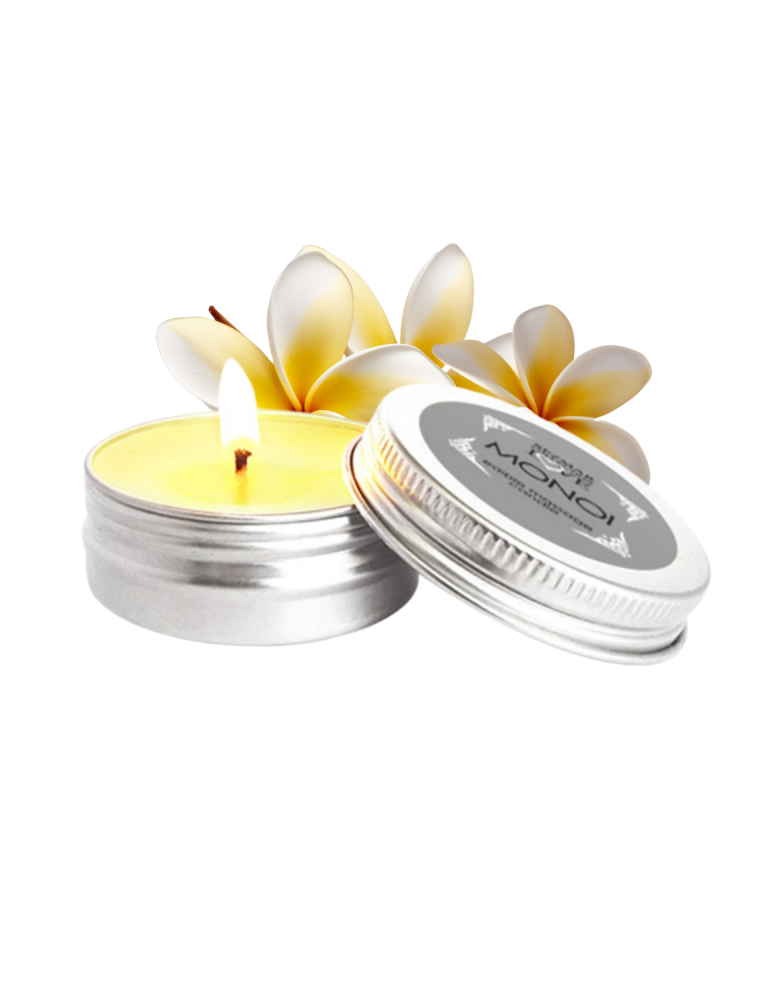 Mini Bougie de massage Monoï 30ml 100% naturelle