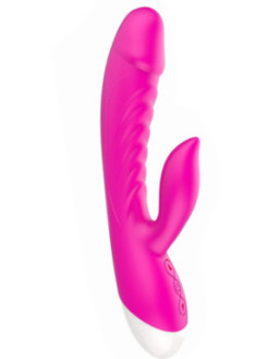 Vibromasseur rabbit rose 10 programmes USB