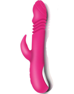 Vibromasseur rabbit va-et-vient chauffant 7 programmes USB