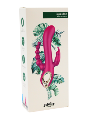 Vibromasseur Rabbit  rose  avec chapelet vibrant