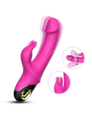 Vibromasseur Rabbit rose 9 modes de vibrations puissantes