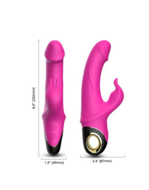 Vibromasseur Rabbit rose 9 modes de vibrations puissantes
