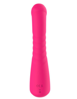 Vibromasseur rabbit rose chauffant avec fonction va-et-vient, USB